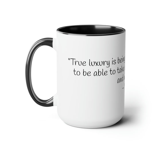 Two-Tone Coffee Mugs, 15oz
