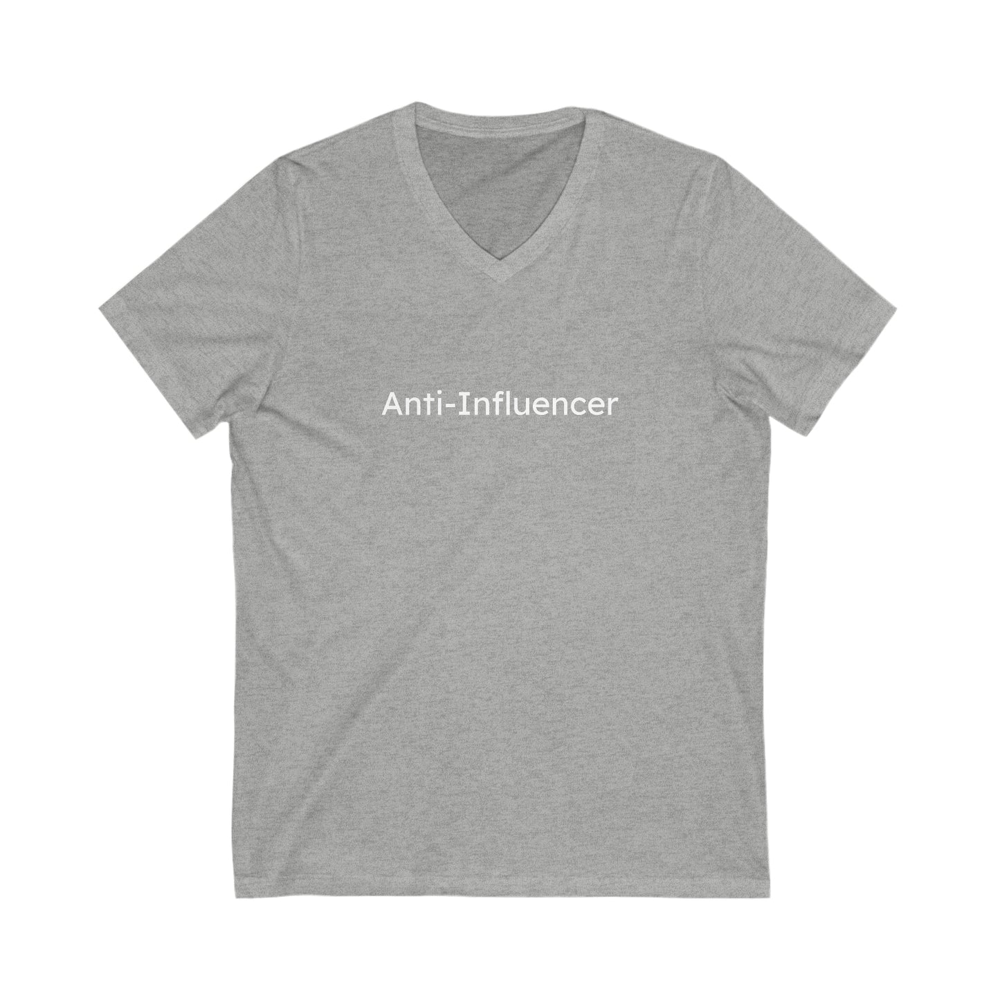 "Anti-Influencer" Short Sleeve V-Neck Tee