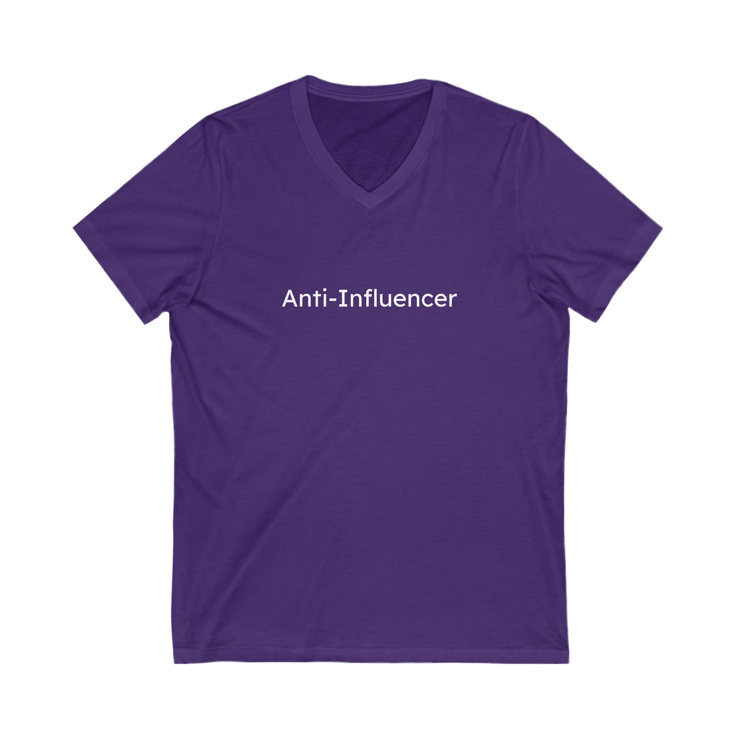 "Anti-Influencer" Short Sleeve V-Neck Tee