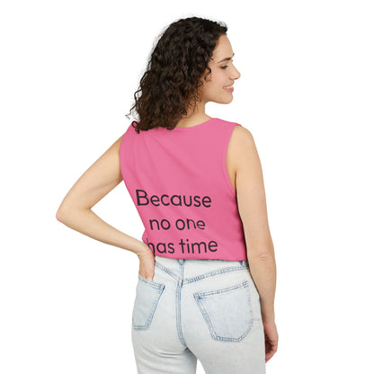 Run Hills Because no one has time for a Treadmill - Unisex Garment-Dyed Tank Top