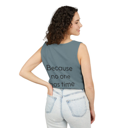 Run Hills Because no one has time for a Treadmill - Unisex Garment-Dyed Tank Top